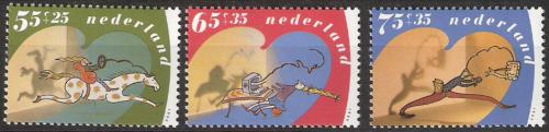 Potovn znmky Nizozem 1990 Dti a jejich konky Mi# 1392-94