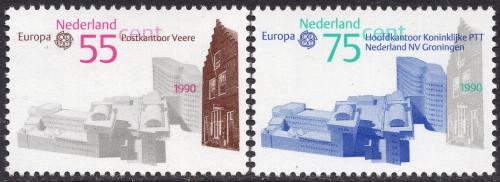 Potovn znmky Nizozem 1990 Evropa CEPT, pota Mi# 1386-87