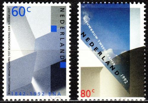 Poštové známky Holandsko 1992 Architektúra Mi# 1439-40