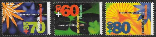 Poštové známky Holandsko 1992 Kvety Mi# 1436-38