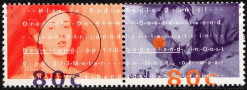 Poštové známky Holandsko 1993 Osobnosti  rádia Oranje Mi# 1477-78