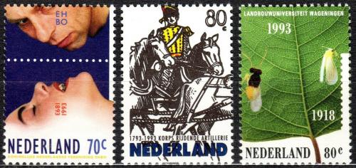 Poštové známky Holandsko 1993 Výroèí a události Mi# 1465-67