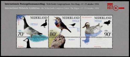 Poštové známky Holandsko 1994 Vtáci Mi# Block 41