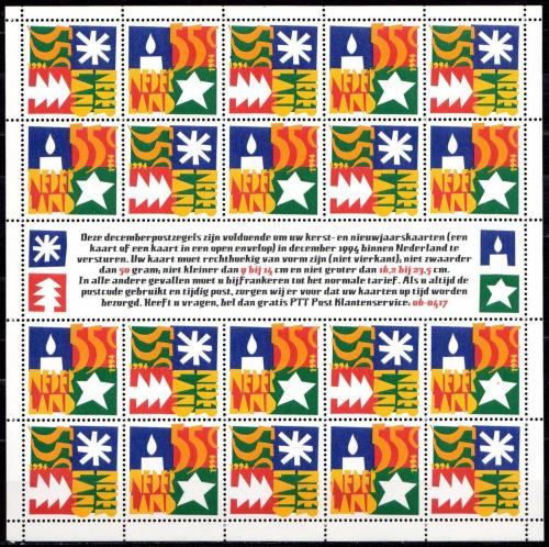 Poštové známky Holandsko 1994 Vianoce Mi# 1528-29 Bogen Kat 12€
