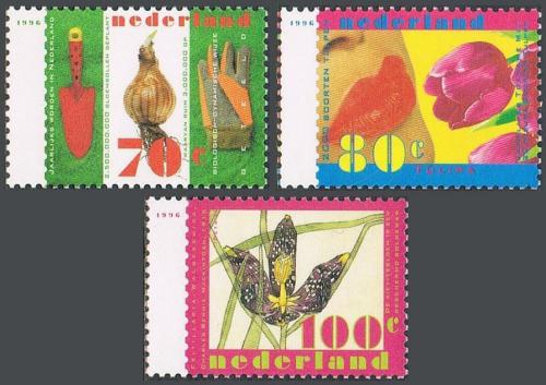 Poštové známky Holandsko 1996 Jarní kvety Mi# 1566-68