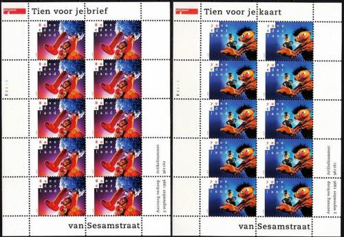 Poštové známky Holandsko 1996 Sezamová ulice Mi# 1588-89 Kat 70€