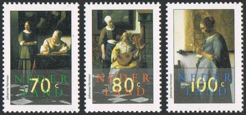 Poštové známky Holandsko 1996 Umenie, Vermeer Mi# 1563-65