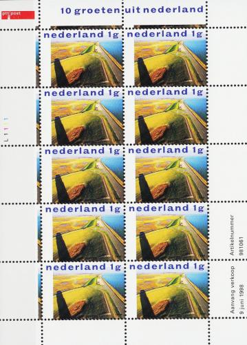 Poštové známky Holandsko 1998 Vodní management Mi# 1662 Bogen Kat 11€