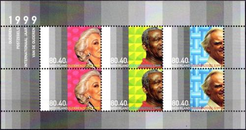 Poštové známky Holandsko 1999 Medzinárodný rok seniorù Mi# Block 59 Kat 8.50€