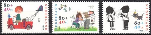Poštové známky Holandsko 1999 Postavièky z dìtských knih Mi# 1750-52
