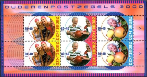 Poštové známky Holandsko 2000 Život seniorù Mi# Block 64 Kat 9€