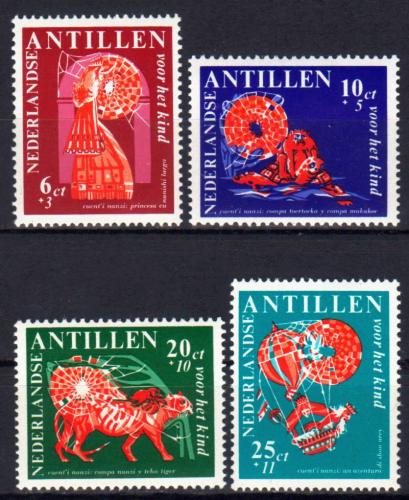 Potov znmky Holandsk Antily 1967 Povdky Mi# 183-86 - zvi obrzok
