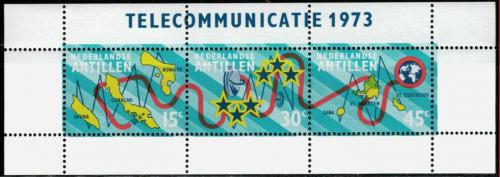 Potovn znmky Nizozemsk Antily 1973 Rozvoj telekomunikac Mi# Block 2