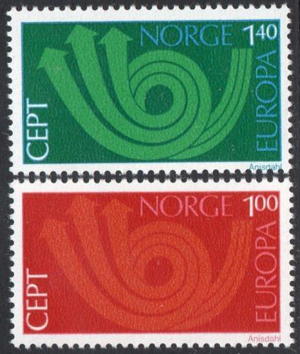 Poštové známky Nórsko 1973 Európa CEPT Mi# 660-61