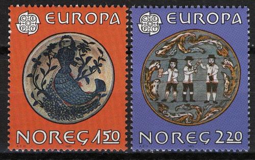 Poštové známky Nórsko 1981 Európa CEPT, folklór Mi# 836-37