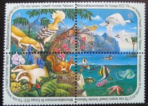 Poštové známky OSN Viedeò 1991 Životné prostredie Mi# 110-13