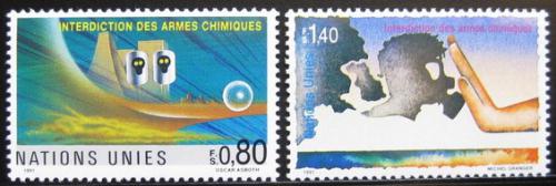 Poštové známky OSN Ženeva 1991 Zákaz chemických zbraní Mi# 204-05