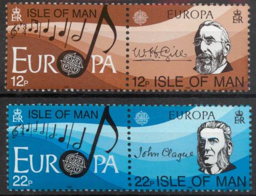 Poštové známky Ostrov Man 1985 Európa CEPT, rok hudby Mi# 278-81