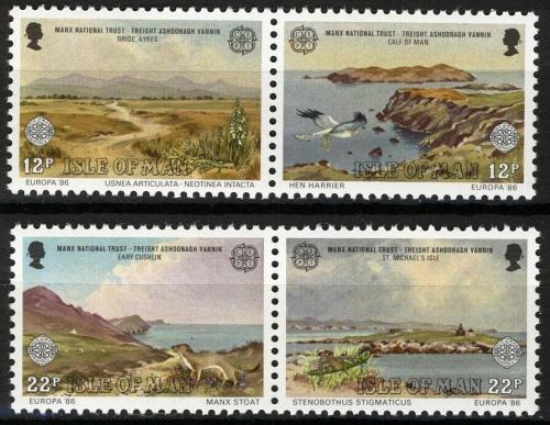 Poštové známky Ostrov Man 1986 Európa CEPT, ochrana pøírody Mi# 307-10