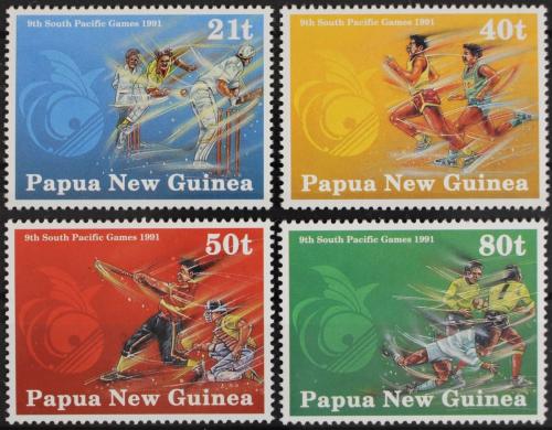 Potov znmky Papua Nov Guinea 1991 Pacifick hry Mi# 636-39 - zvi obrzok