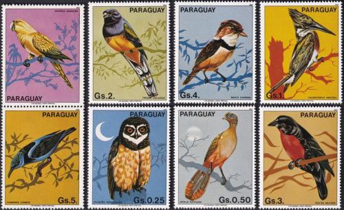 Potov znmky Paraguaj 1983 Vtci s kupnem 1C Mi# 3668-74