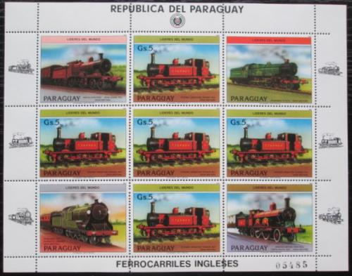 Potovn znmky Paraguay 1984 Lokomotivy Mi# 3785 Bogen Kat 30