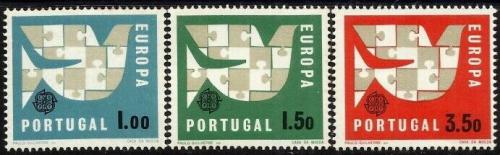 Poštové známky Portugalsko 1963 Európa CEPT Mi# 948-50 Kat 8.50€