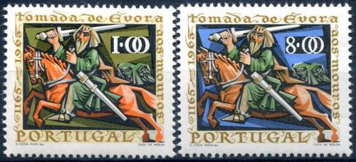 Poštové známky Portugalsko 1966 Rytíøský boj proti Arabùm Mi# 1006-07
