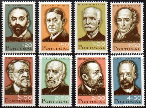Poštové známky Portugalsko 1966 Vedci Mi# 1015-22 Kat 15€