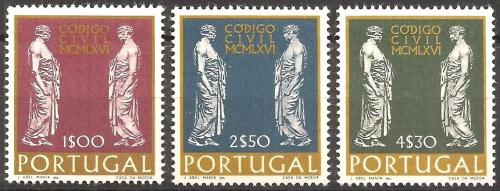 Poštové známky Portugalsko 1967 Antické sochy Mi# 1033-35 Kat 4.50€