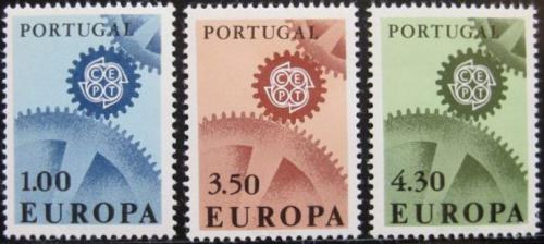 Poštové známky Portugalsko 1967 Európa CEPT Mi# 1026-28 Kat 25€