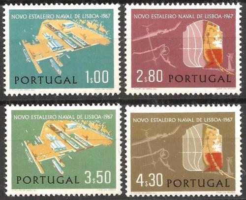 Poštové známky Portugalsko 1967 Lodenice v Margueira Mi# 1036-39 Kat 8.50€