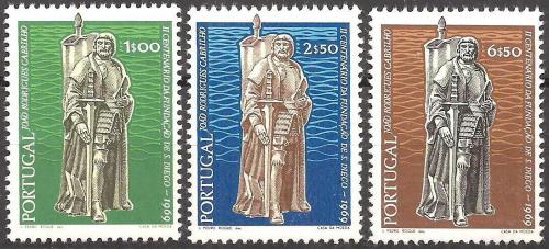 Poštové známky Portugalsko 1969 Joao Rodrigues Cabrilho Mi# 1079-81 Kat 4.80€