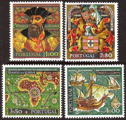 Poštové známky Portugalsko 1969 Vasco da Gama Mi# 1088-91 Kat 9€