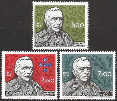 Poštové známky Portugalsko 1970 António Óscar de Fragoso Mi# 1099-1101 Kat 4.20€