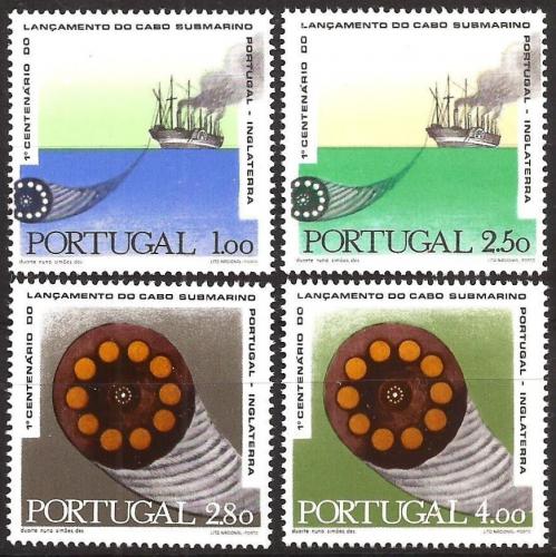 Poštové známky Portugalsko 1970 Kabelové spojení s Anglií Mi# 1113-16 Kat 8.50€