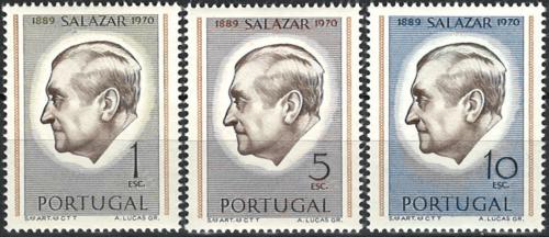 Poštové známky Portugalsko 1971 António de Oliveira Salazar Mi# 1136-38 Kat 6€