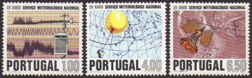Poštové známky Portugalsko 1971 Meteorologická služba Mi# 1146-48 Kat 4.20€