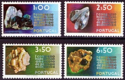 Poštové známky Portugalsko 1971 Minerály Mi# 1139-42 Kat 6€