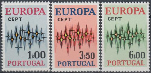 Poštové známky Portugalsko 1972 Európa CEPT Mi# 1166-68 Kat 25€