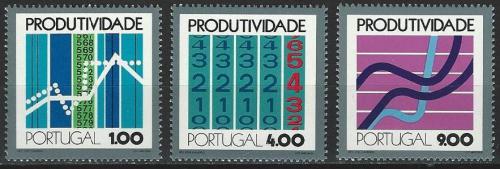 Poštové známky Portugalsko 1973 Hospodáøská produktivita Mi# 1196-98