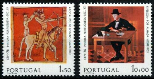 Poštové známky Portugalsko 1975 Európa CEPT, umenie Mi# 1281-82 Kat 60€