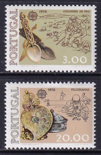 Poštové známky Portugalsko 1976 Európa CEPT, umìlecké øemeslo Mi# 1311-12 Kat 60€