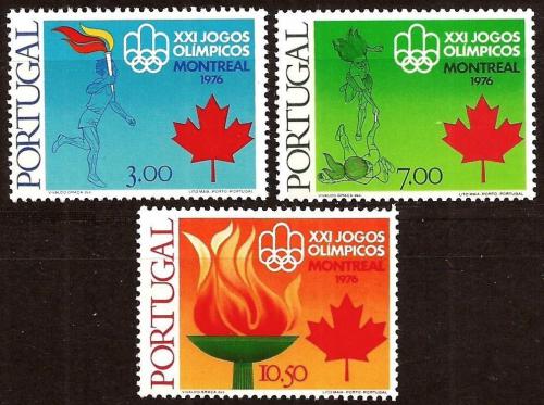 Poštové známky Portugalsko 1976 LOH Montreal Mi# 1319-21 Kat 4€