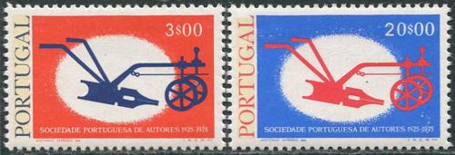 Poštové známky Portugalsko 1976 Svaz spisovatelù Mi# 1305-06 Kat 5€