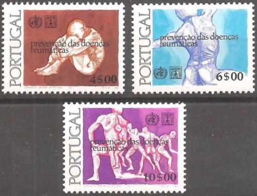 Poštové známky Portugalsko 1977 Boj proti revmatismu Mi# 1357-59