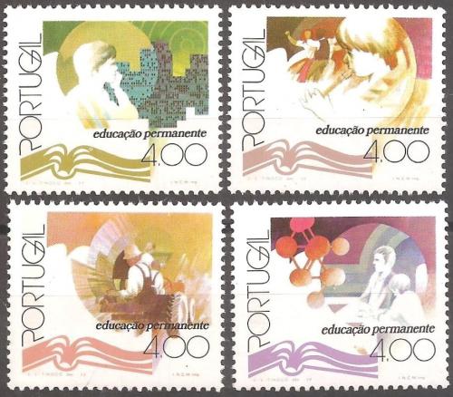 Poštové známky Portugalsko 1977 Další vzdìlávání Mi# 1366-69