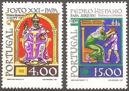 Poštové známky Portugalsko 1977 Papež Jan XXI. Mi# 1362-63