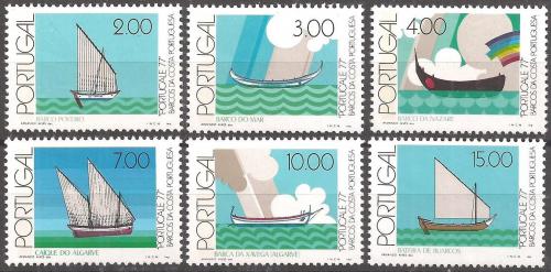 Poštové známky Portugalsko 1977 Rybáøské lode Mi# 1378-83