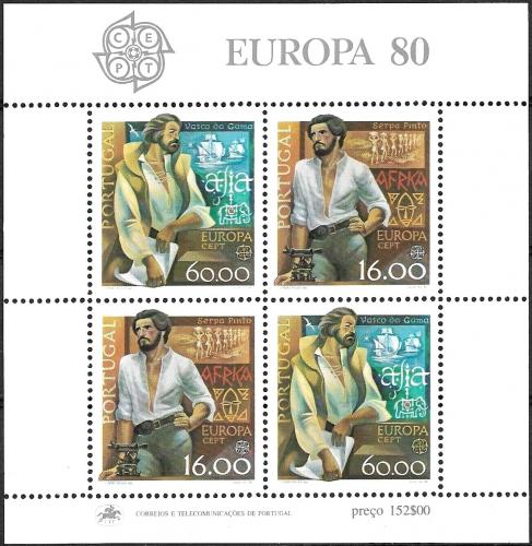 Poštové známky Portugalsko 1980 Európa CEPT Mi# Block 29 Kat 7€